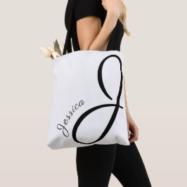 Letter J - Monogram + Name - modern elegant