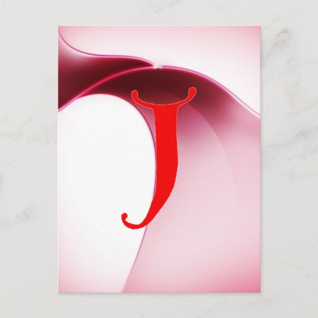 Letter J Postkarte (Vorderseite)