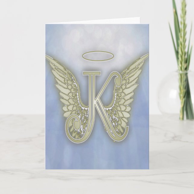 Letter K Angel Monogram (Vorderseite)