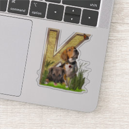 Letter K Birthday Anpassungsaufkleber Aufkleber