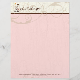 Letter K Cupcake Business Letterhead Briefbogen