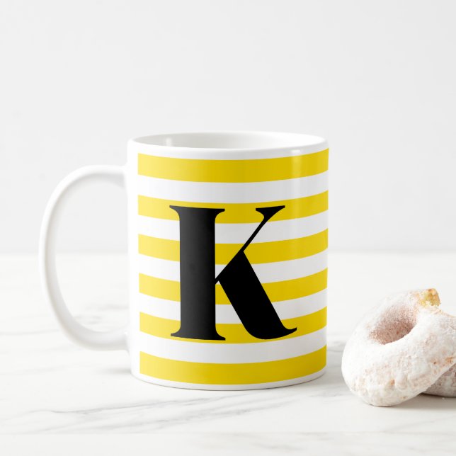 Letter K-Tasse Kaffeetasse (Mit Donut)