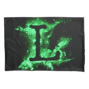 Letter L Green Hauptstadt Alphabet Kissenbezug