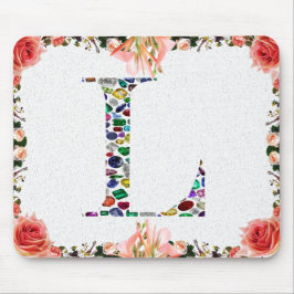 Letter L Monogram Mousepad