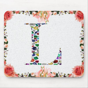 Letter L Monogram Mousepad