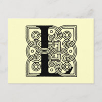 Letter L Vintag Celtic Knot Monogram