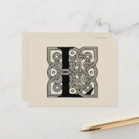 Letter L Vintag Celtic Knot Monogram