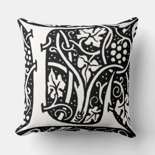 Letter 'L' William Morris Design Kissen