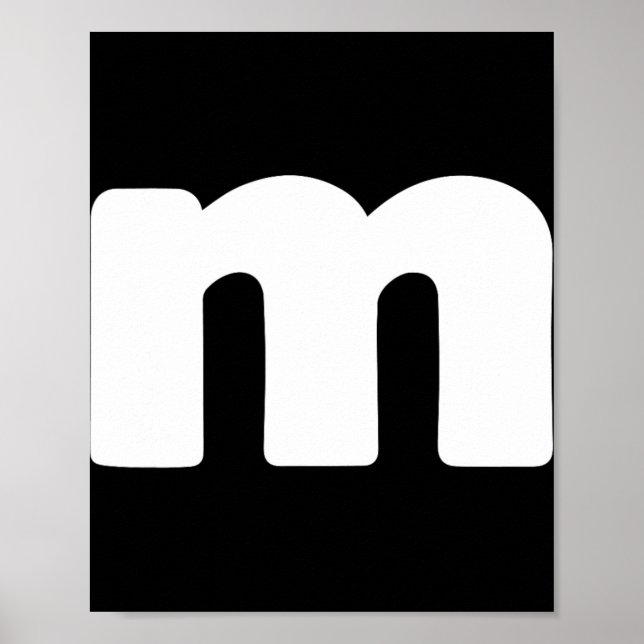 Letter M Groups Halloween Matching Team Lazy Poster (Vorne)