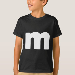 Letter M Groups Halloween Matching Team Lazy T-Shirt