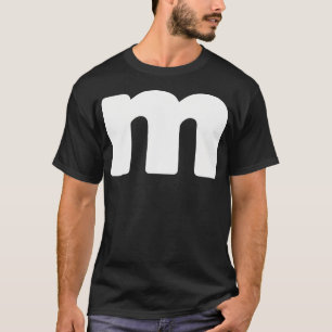 Letter M Groups Halloween Matching Team Lazy T-Shirt