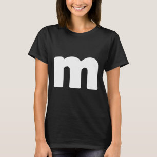 Letter M Groups Halloween Matching Team Lazy T-Shirt