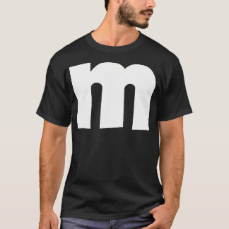 Letter M Groups Halloween Matching Team Lazy T-Shirt