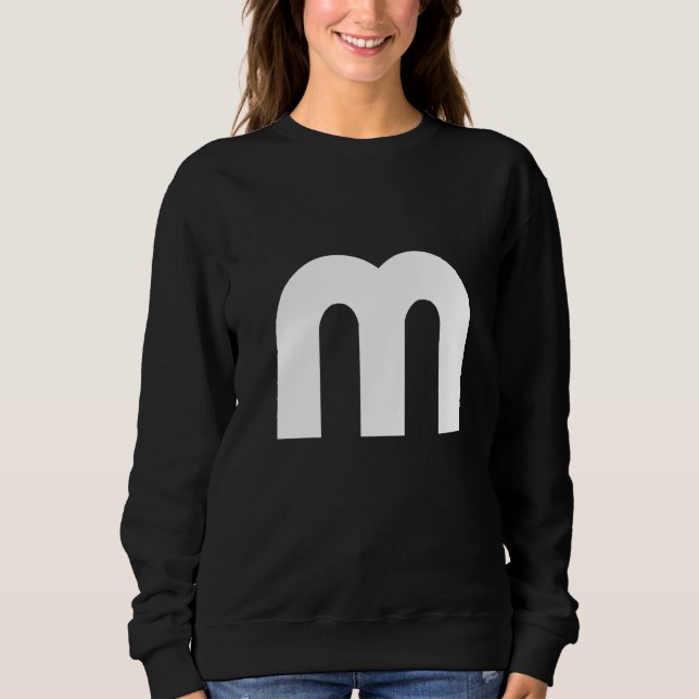 Letter M Hauptstadt Alphabet halloween Kostümgrupp Sweatshirt (Vorderseite)