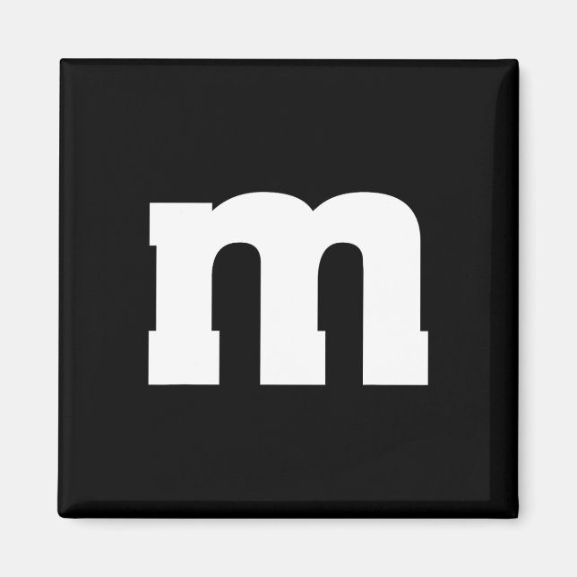 Letter M Hauptstadt Alphabet Magnet (Vorne)
