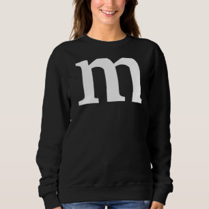 Letter M Lower Case Alphabet Sweatshirt
