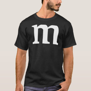 Letter M Lower Case Alphabet T-Shirt