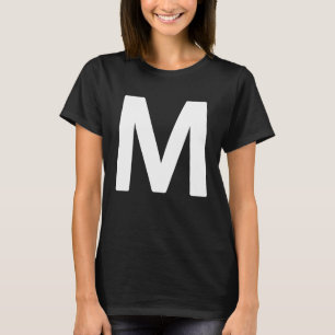 Letter M Lowercase Letter of Halloween ABC Letter T-Shirt