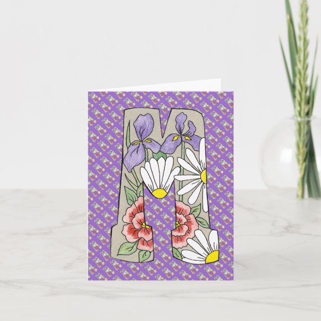 Letter M-Merkkarte (Vorderseite)