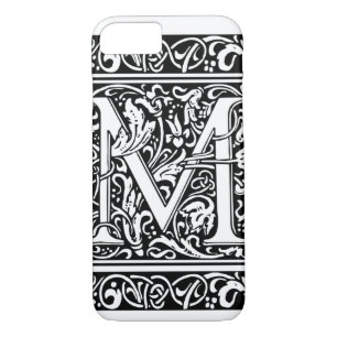 Letter M mittelalterliche Monogram Art Nouveau Case-Mate iPhone Hülle
