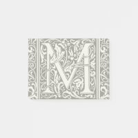 Letter M mittelalterliche Monogram Art Nouveau