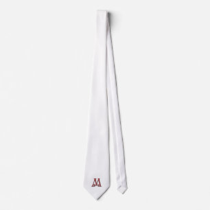 Letter M Monogram Krawatte