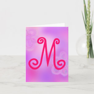 Letter M Monogram-Note