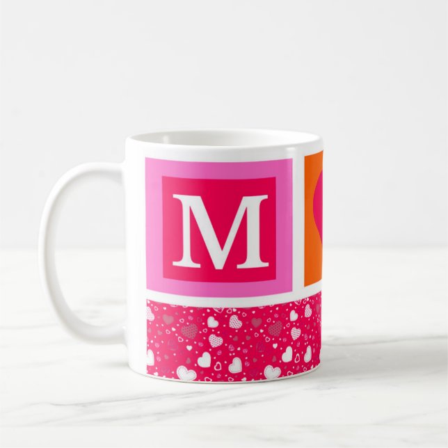 letter m mug kaffeetasse (Links)
