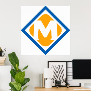 Letter-M-Symbol Poster