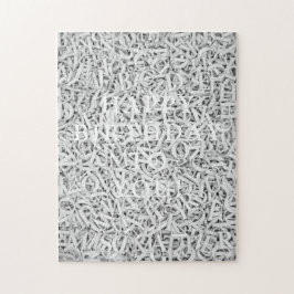 Letter Mix Chic Spaß Monotone individuell anpassba Puzzle