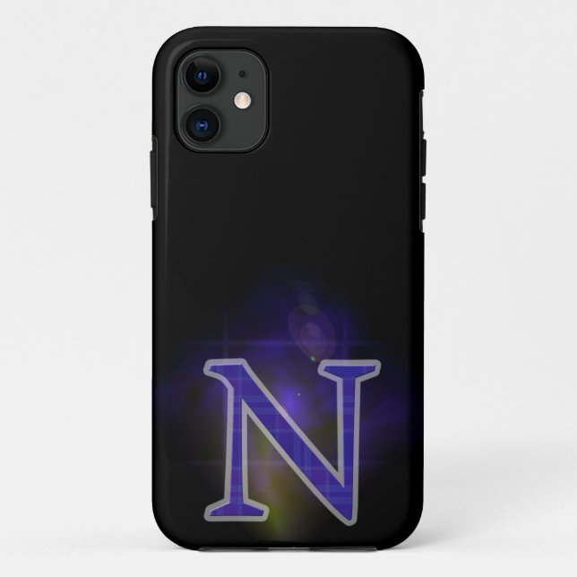 Letter N Case-Mate iPhone Hülle (Rückseite)