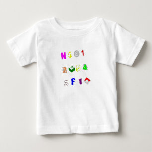 Letter & Number Baby T-shirt
