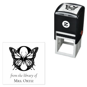 Letter O Butterfly Monogramm aus der Bibliothek Permastempel