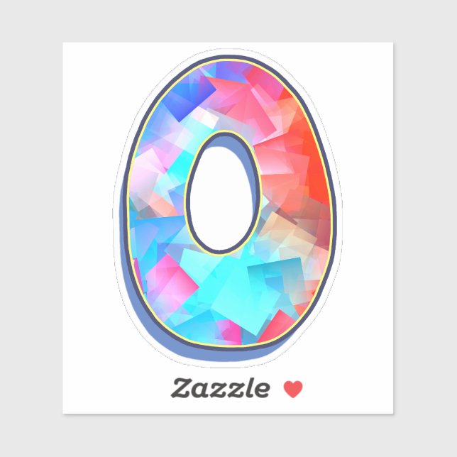 Letter O_ Graffiti Alphabet Letters Aufkleber (Blatt)