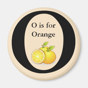Letter O ist für Orange Children's Learning Magnet