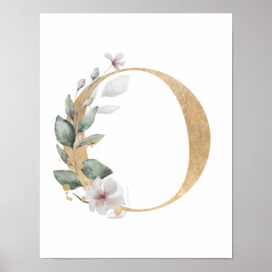 Letter O Monogram Poster