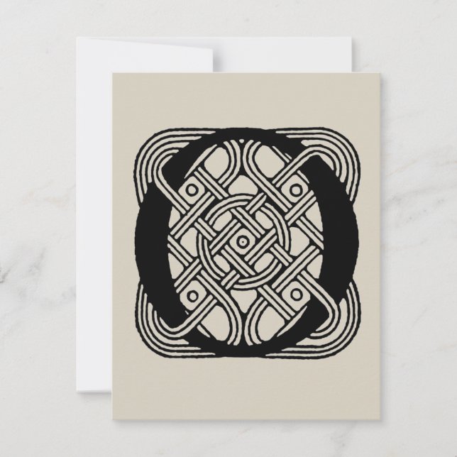 Letter O Vintag Celtic Knot Monogram (Vorderseite)