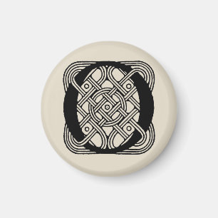 Letter O Vintag Celtic Knot Monogram Magnet