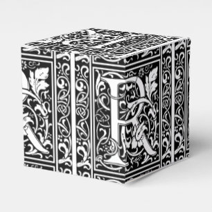 Letter R Mittelalterliche Monogram Art Nouveau Geschenkschachtel