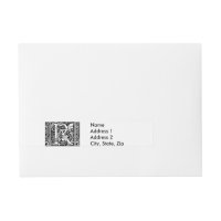 Letter R Mittelalterliche Monogram Art Nouveau