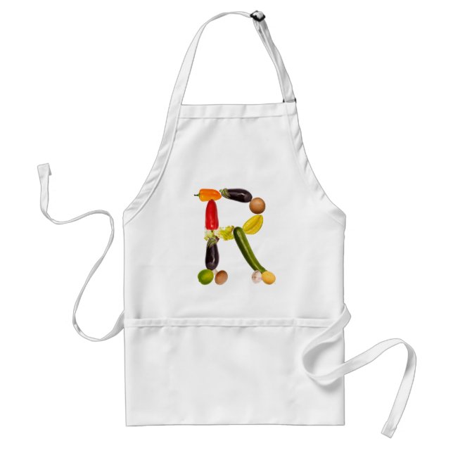 letter "R" of fruits and vegetables Schürze (Vorne)
