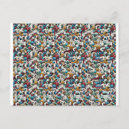 Letter R Stereogram Magic Eye - No Envelope Postkarte