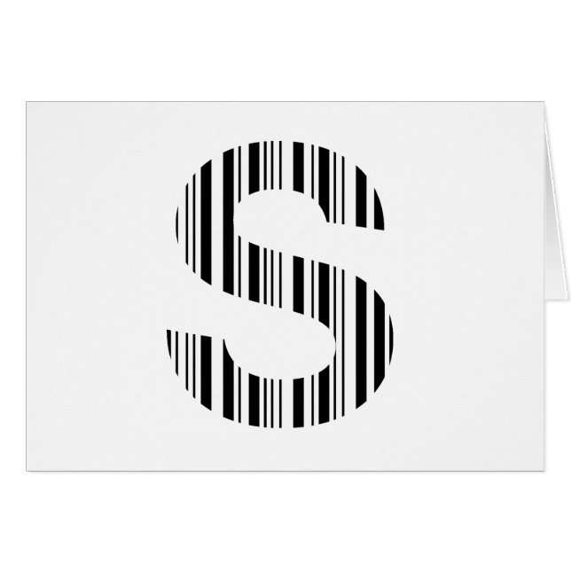 LETTER S BAR CODE Erstes erstes Barcode-Muster (Vorderseite (Horizontal))