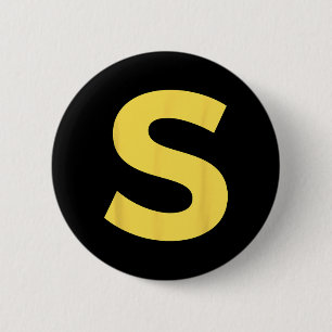 Letter S Funny Group Matching Halloween-Kostüm Button