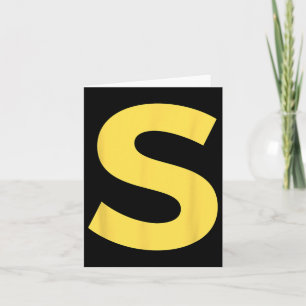 Letter S Funny Group Matching Halloween-Kostüm Karte