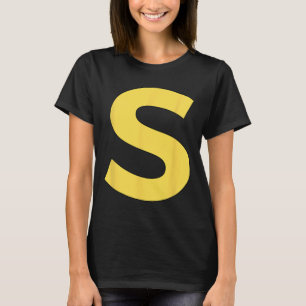 Letter S Funny Group Matching Halloween-Kostüm T-Shirt