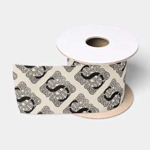 Letter S Vintag Celtic Knot Monogram Satinband