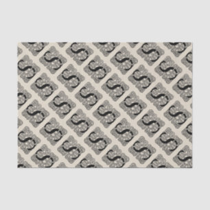 Letter S Vintag Celtic Knot Monogram Seidenpapier