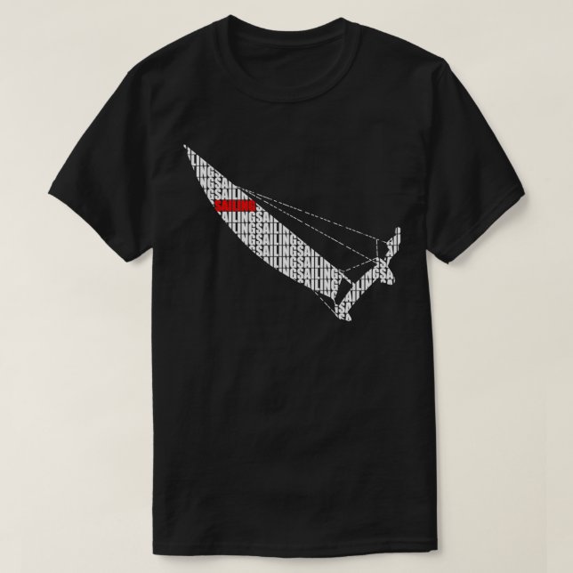 Letter Sailing Catamaran T-Shirt (Design vorne)