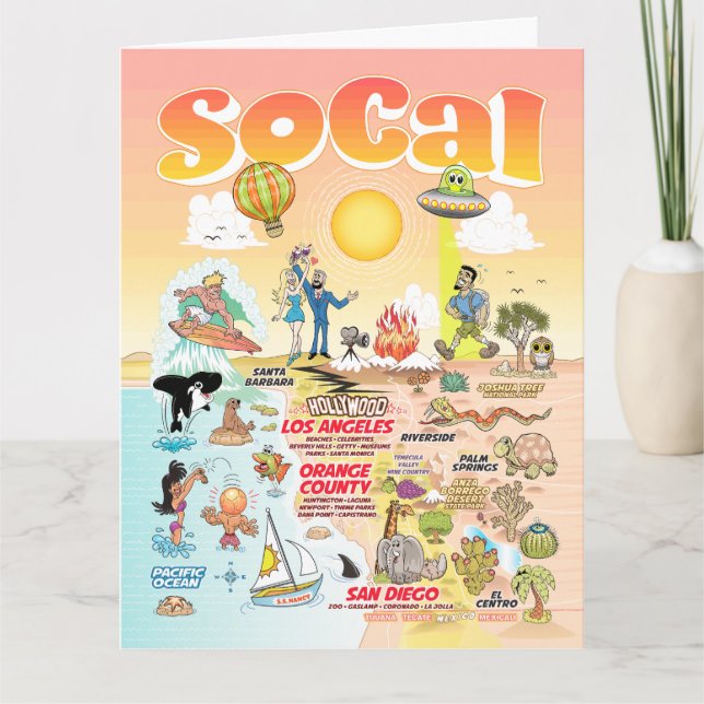 Letter Sized SoCal Blank Card Karte (Vorderseite)